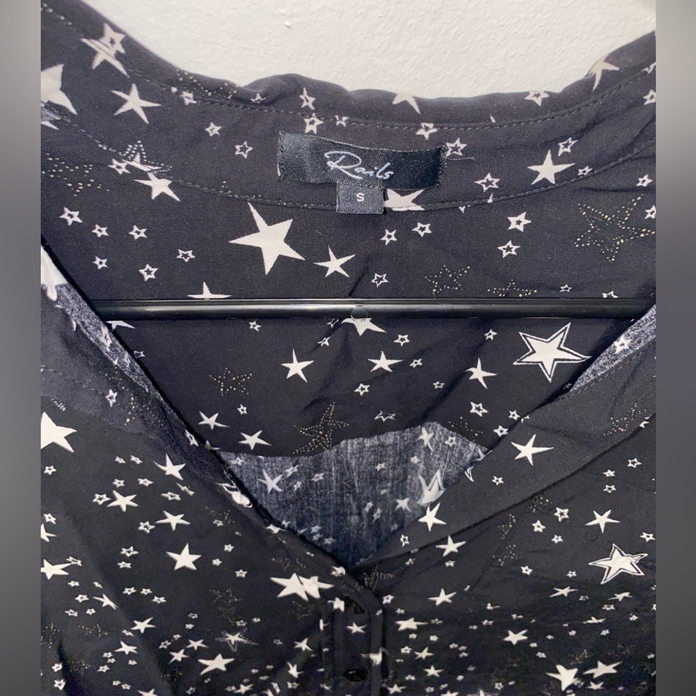 Rails Button Down - Star Pattern - image 8